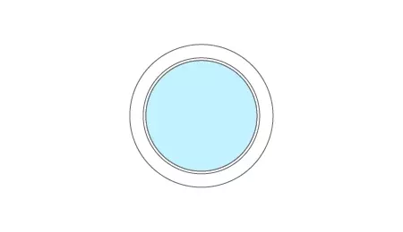 Круглое цельное окно - фото - 1